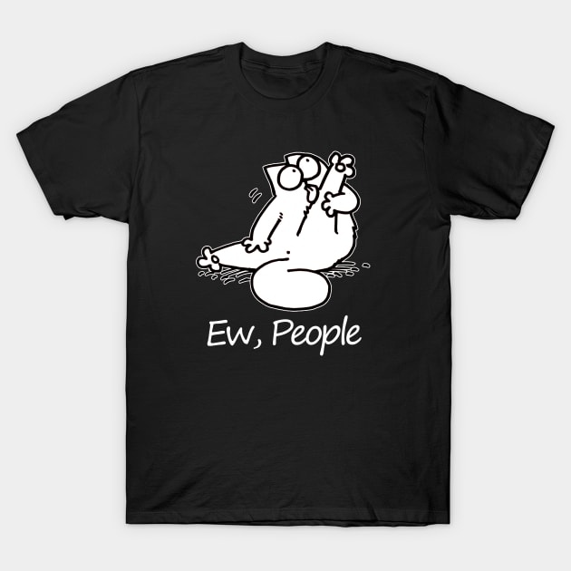 Ew People Simons Cat Retro Classic Style T-Shirt by devanpm